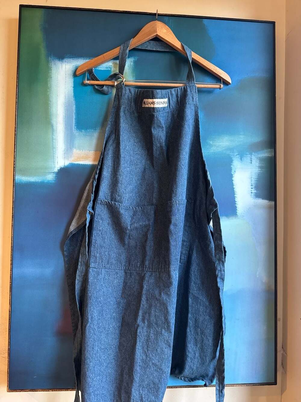 Williams-Sonoma Classic Chambray Denim Apron with Adjustable D-Ring Neck